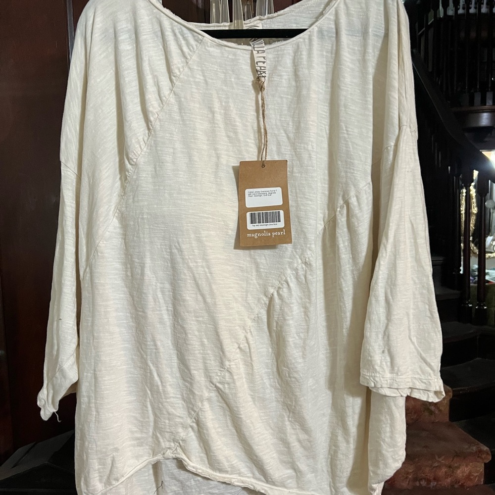 Magnolia Pearl Oversized Florrie T with Distressing